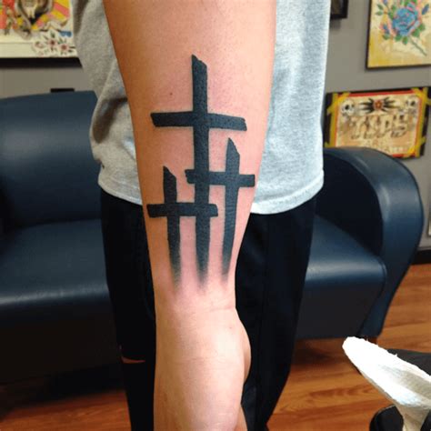 Three cross tattoo designs - In recent years, semicolon tattoos have become increasingly popular. The semicolon tattoo is a small, simple design that consists of a semicolon symbol (;) inked onto the skin. Whi...